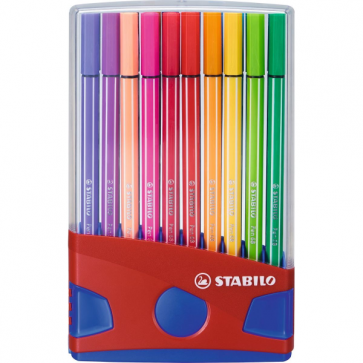 Marker Stabilo Pen 68, mix de culori, 20 buc