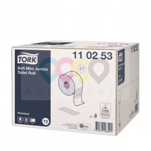 Hârtie Igienică rolă, Premium Soft - Tork - mini jumbo