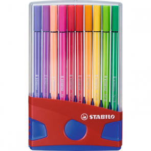 Marker Stabilo Pen 68, mix de culori, 20 buc