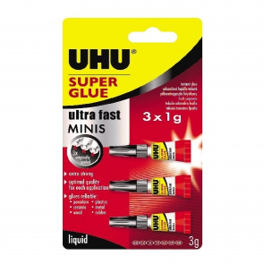 Super Glue UHU, 3 x 1 g